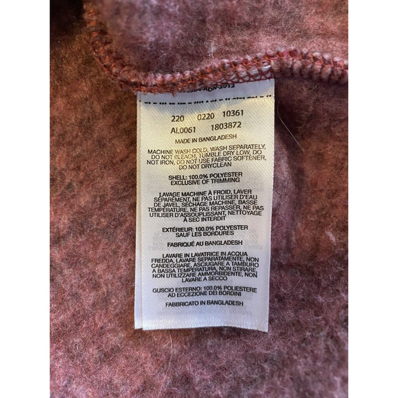 Columbia Pullover Fleece Sweatshirt Womens XL Red wBlack Checked Fleece Sweater - Picture 7 of 13